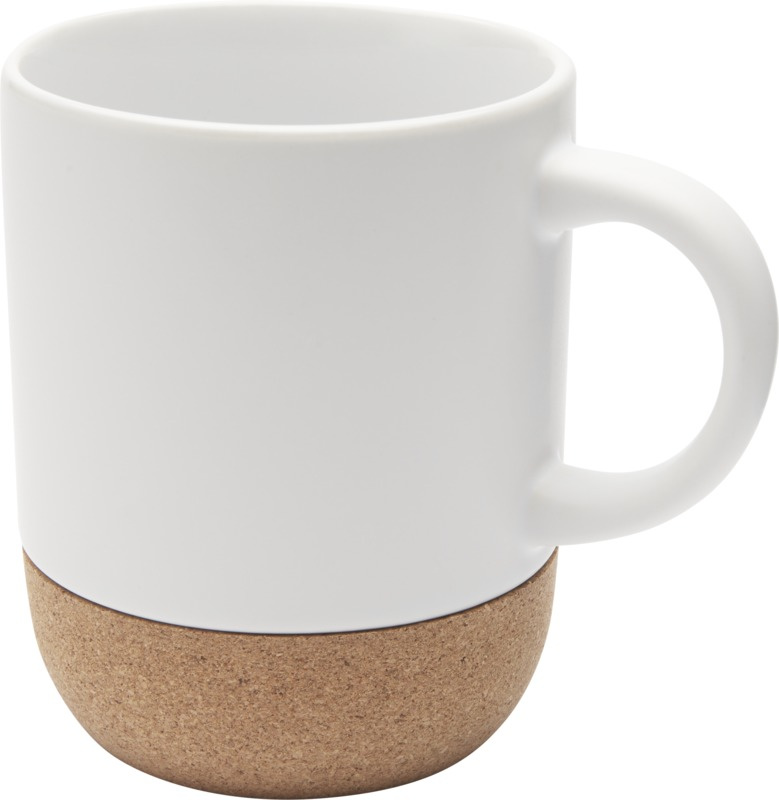 Logo trade corporate gifts image of: Billie 300 ml ceramic sublimation mug with cork details